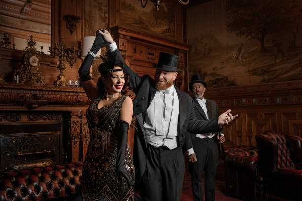 Elegante Vintage Party Szene